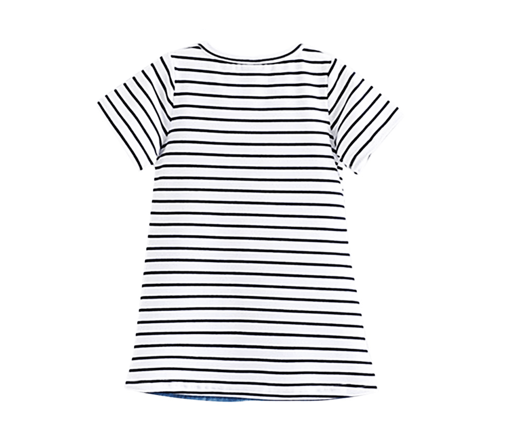 Stripey Mouse - Short Sleeve Dress - Creature Collective